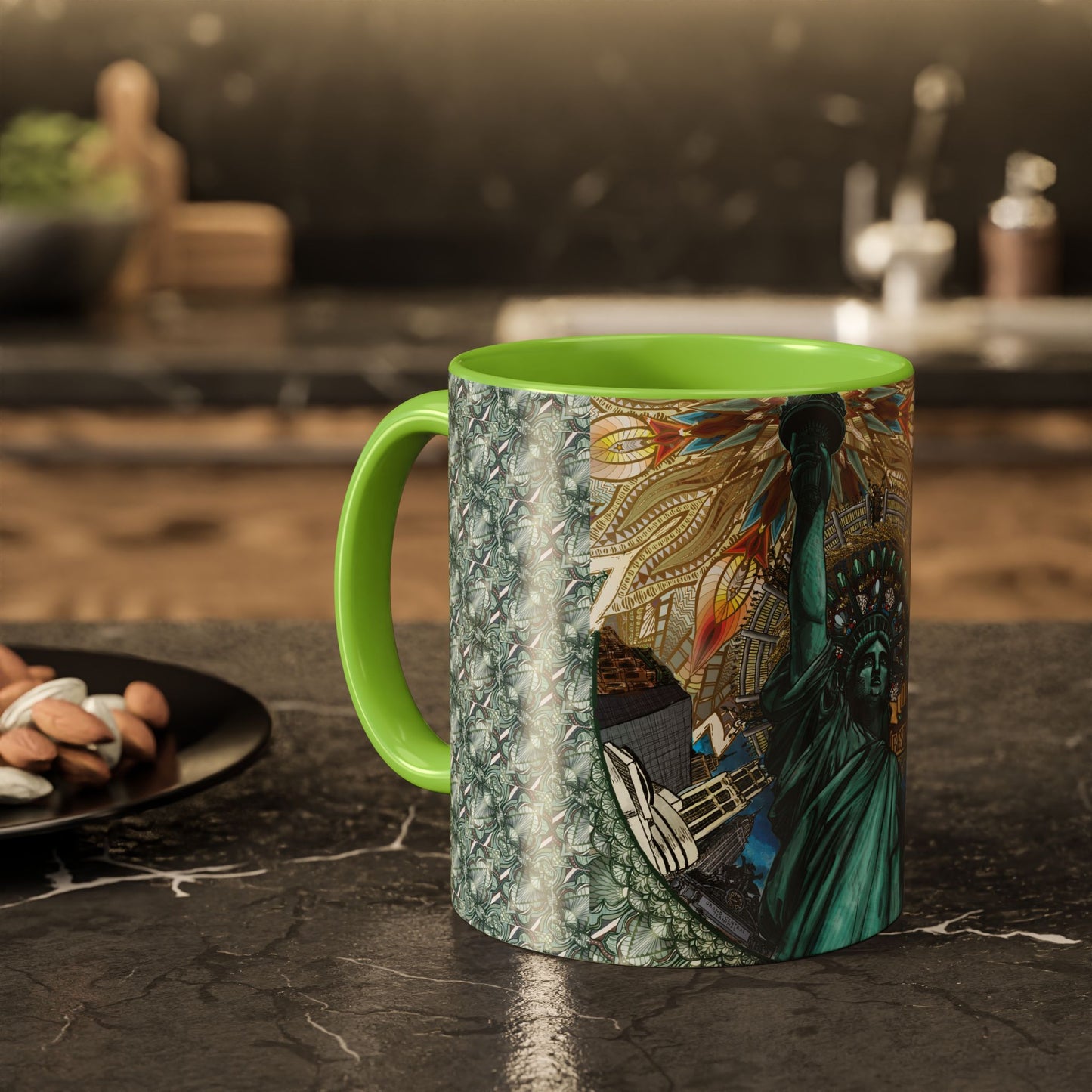Pacio, Adam - Liberty Mandala - Colorful Accent Mugs