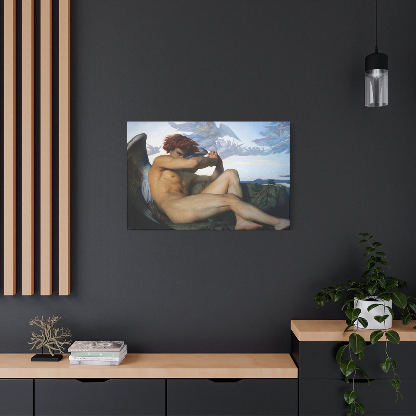 Cabanel, Alexandre - The Fallen Angel (1847) - Canvas Block, unframed
