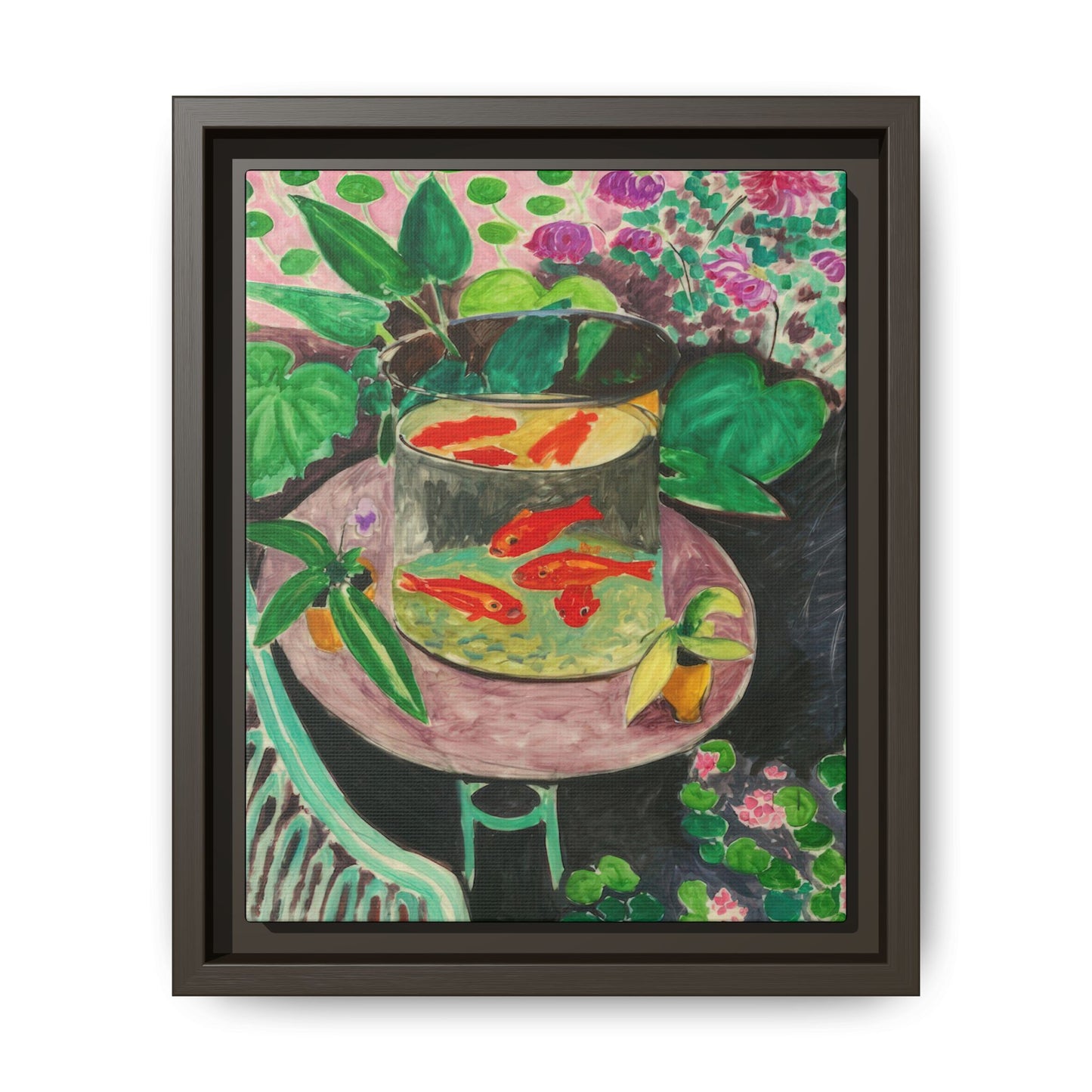 Matisse, Henri - The Goldfish (1912) - Matte Canvas, Framed