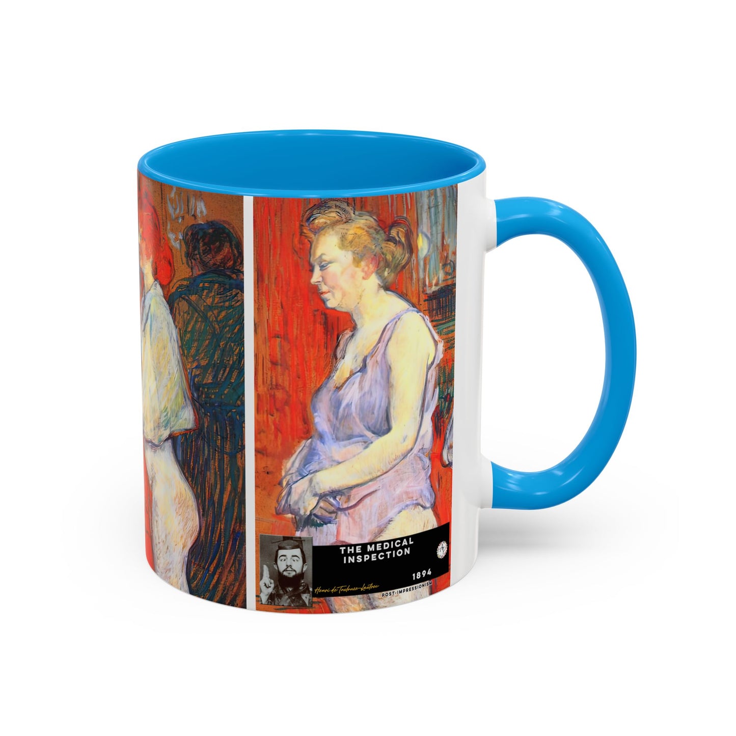 Toulouse-Lautrec, Henri - The Medical Inspection (1894) - Colorful Accent Mugs