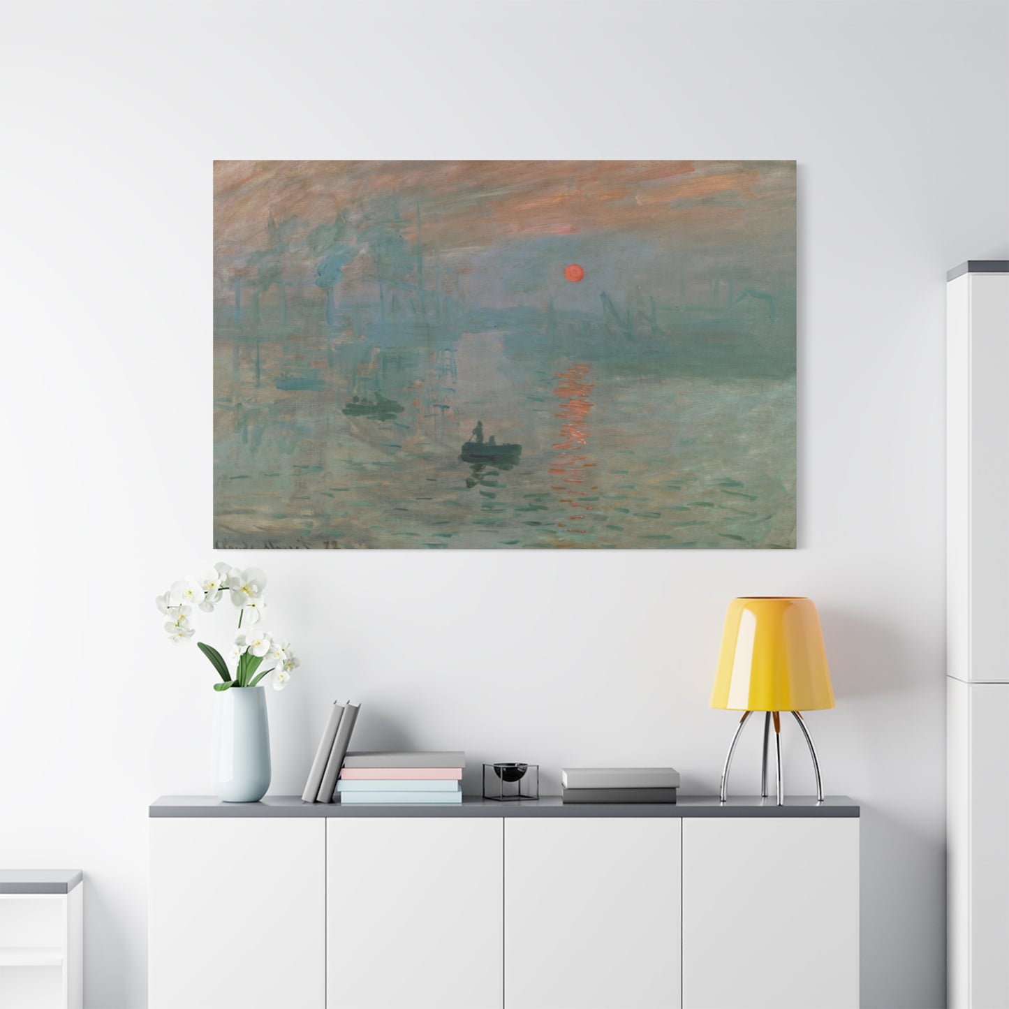 Monet, Claude - Impression, Sunrise (1872) - Canvas Block, unframed