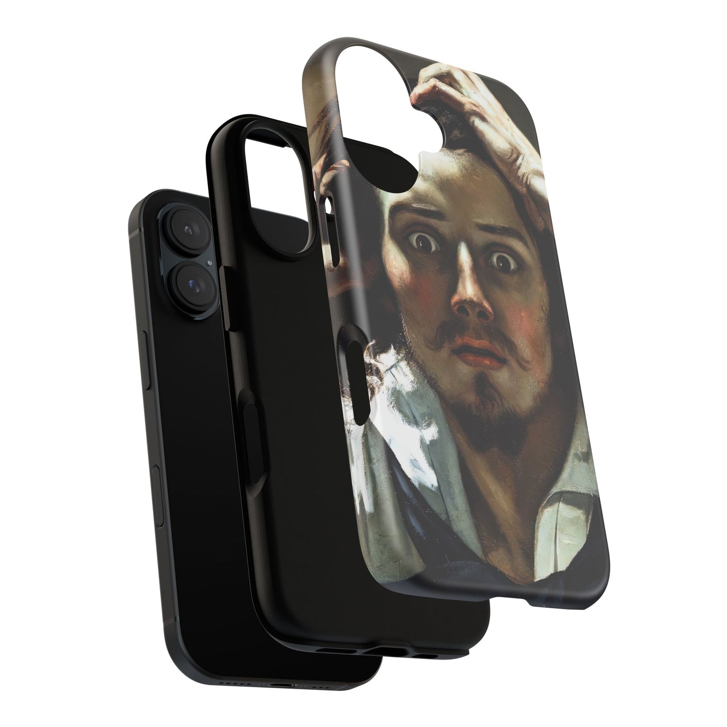 Courbet, Gustave - The Desperate Man (1843) - Tough Phone Cases
