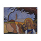 Filiger, Charles - Virgin and Two Angels (1895) - Canvas Block, unframed