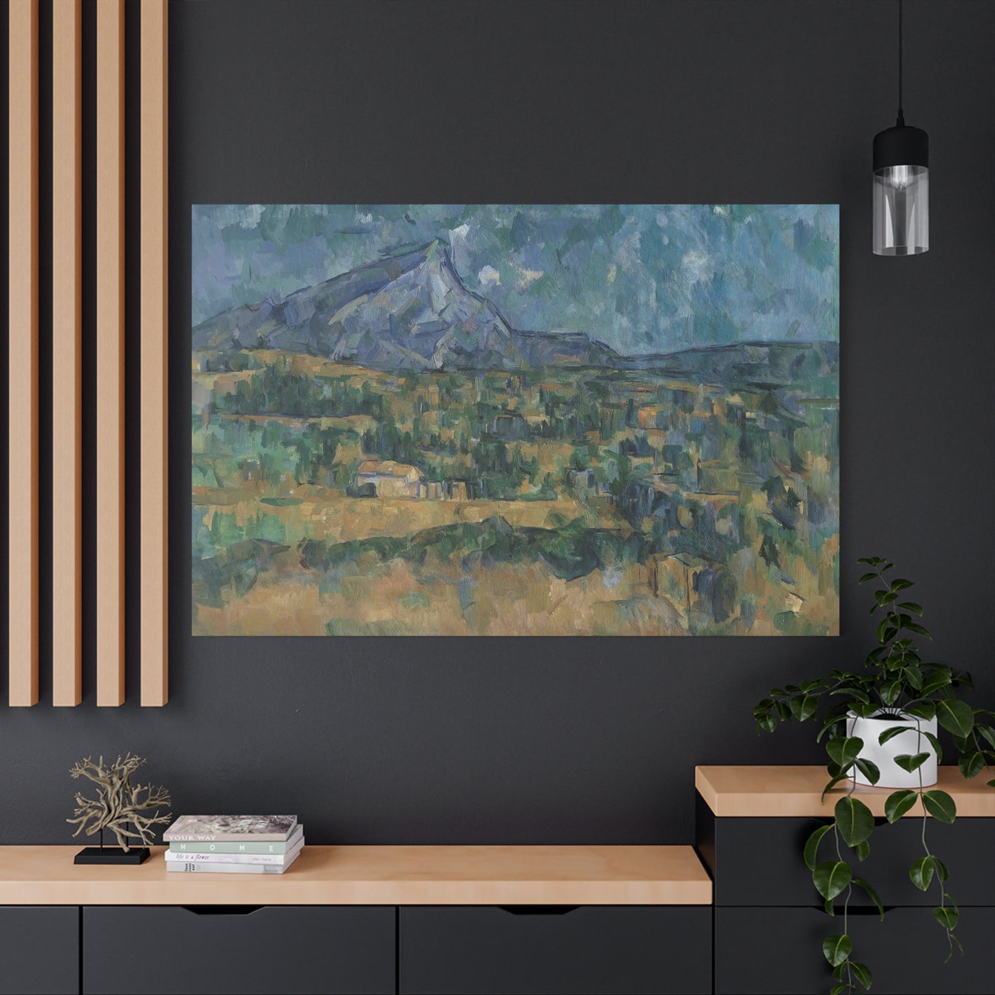Cézanne, Paul - Mont Sainte-Victoire (1902) - Canvas Block, unframed