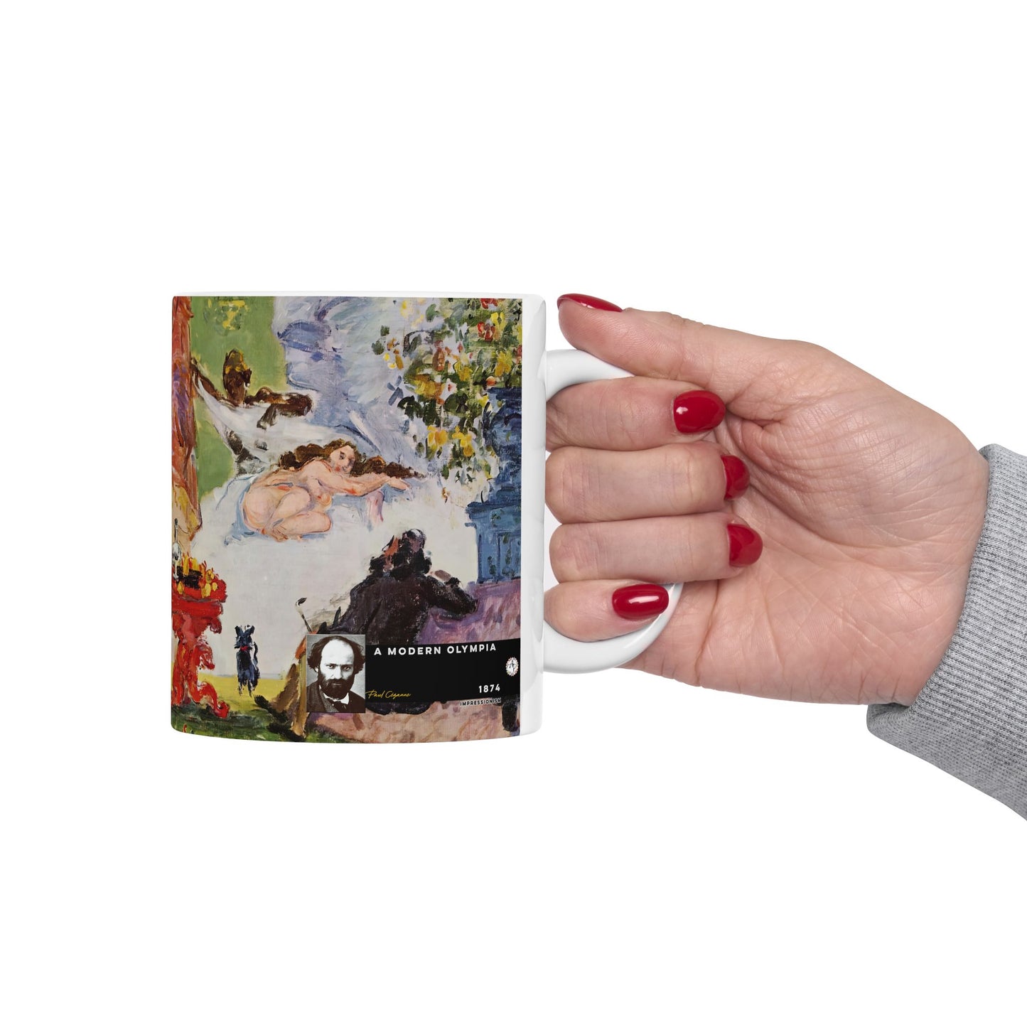 Cézanne, Paul - A Modern Olympia (1874) - Ceramic Mug