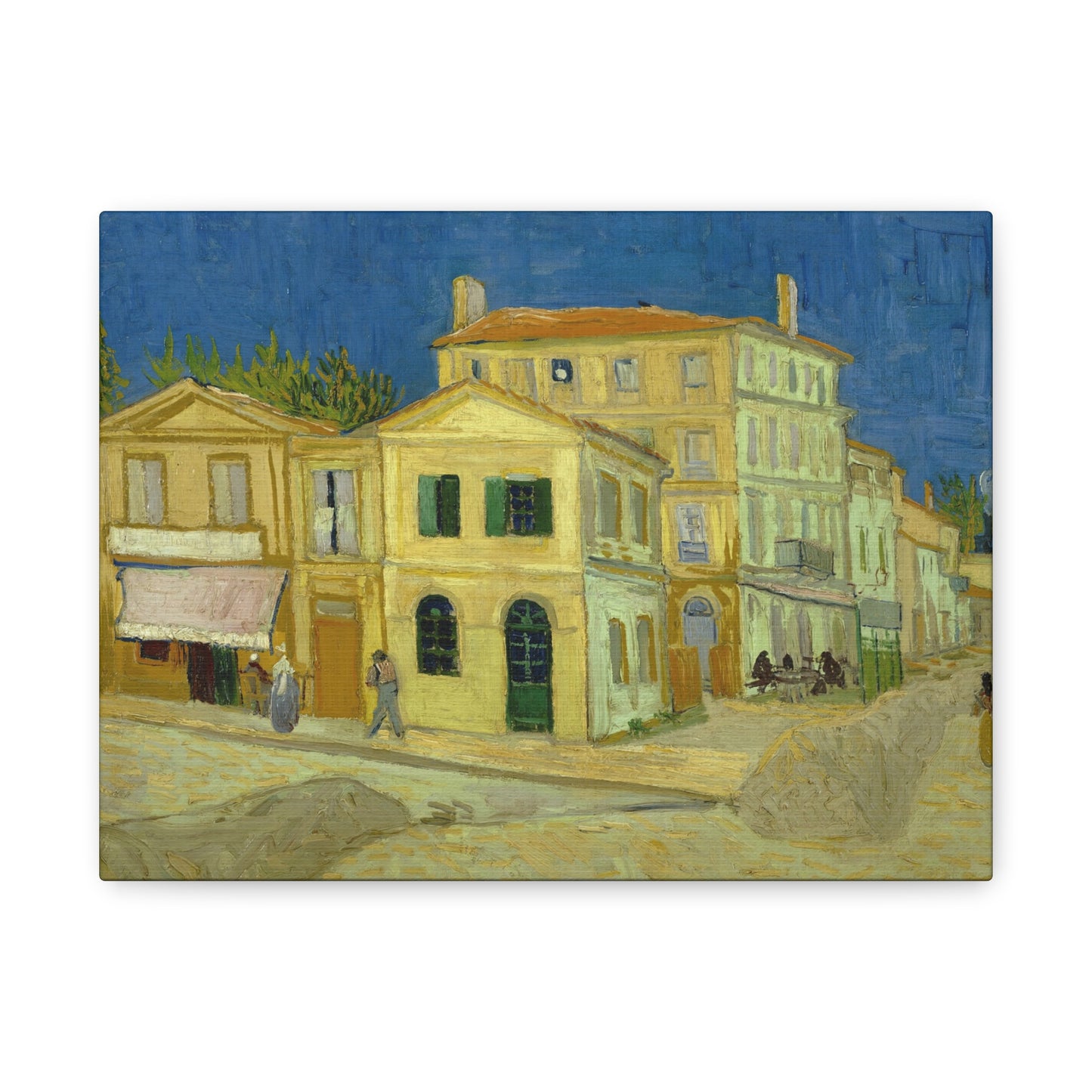Van Gogh, Vincent - The Yellow House (1888)- Canvas Block, unframed