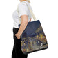 Pissarro, Camille - The Boulevard Montmartre At Night (1897) - Tote Bag