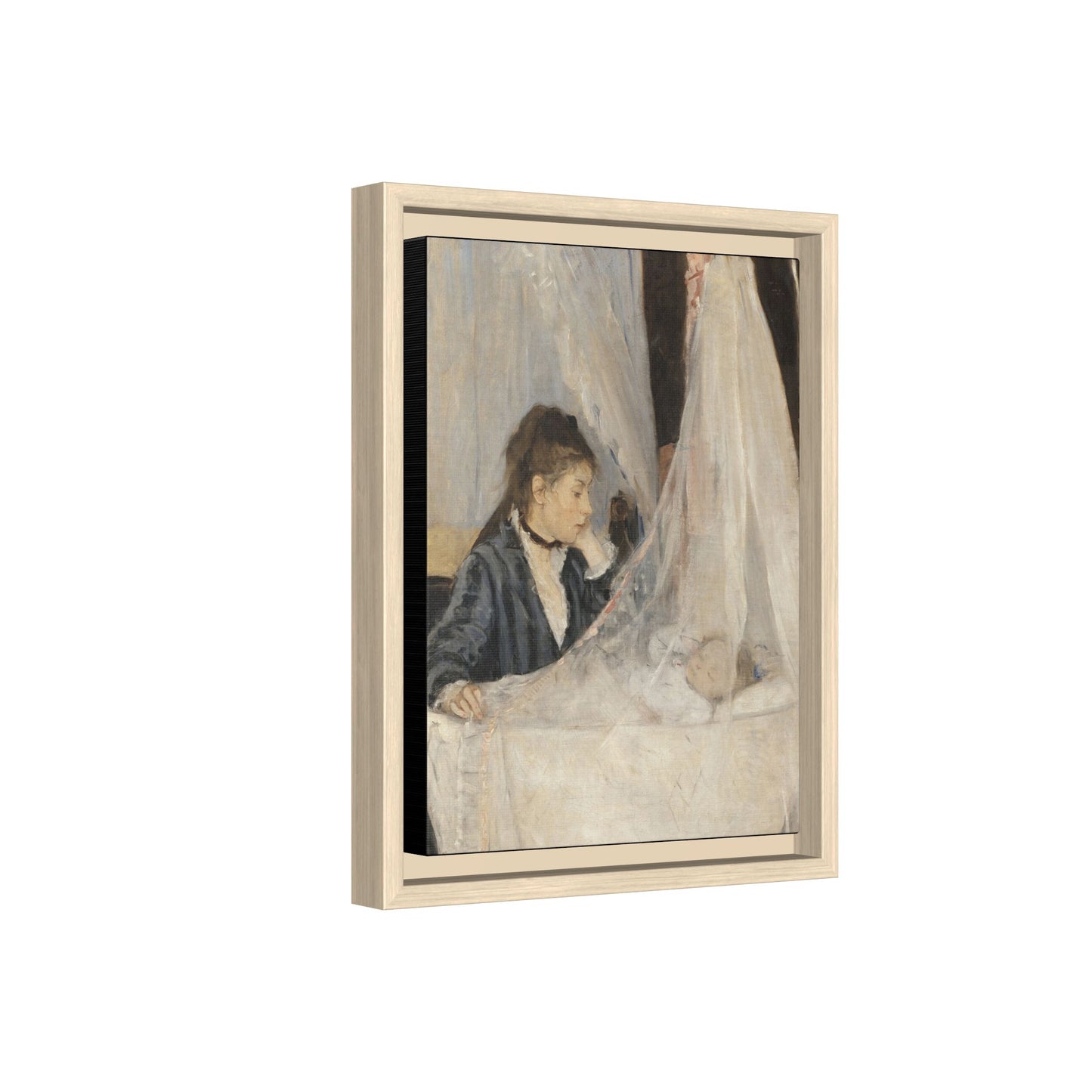 Morisot, Berthe - The Cradle (1872) - Matte Canvas, Framed