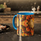 Filiger, Charles - Woman’s Head with Closed Eyes (1893) - Colorful Accent Mugs