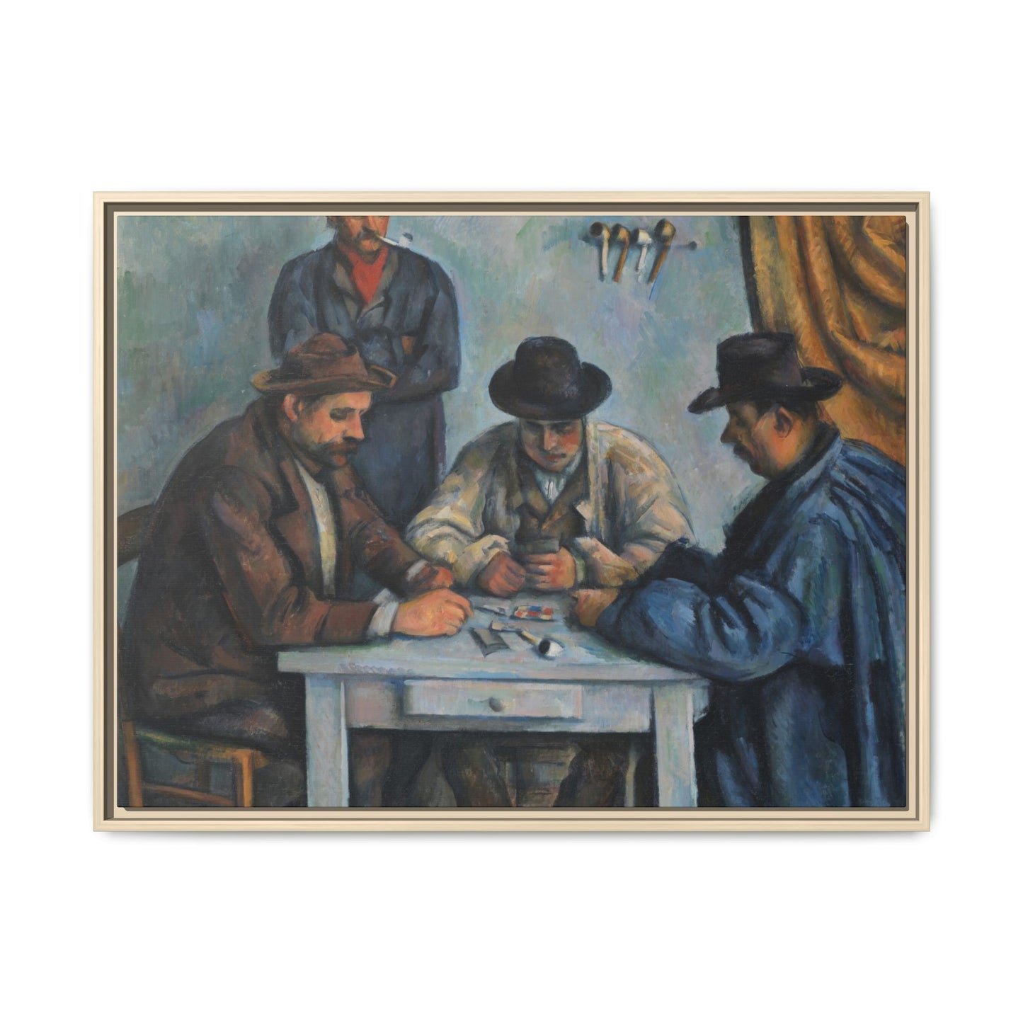 Cézanne, Paul - The Card Players (1892) - Matte Canvas, Framed