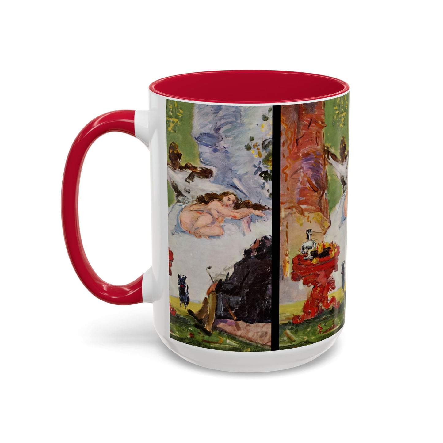 Cézanne, Paul - A Modern Olympia (1874) - Colorful Accent Mugs
