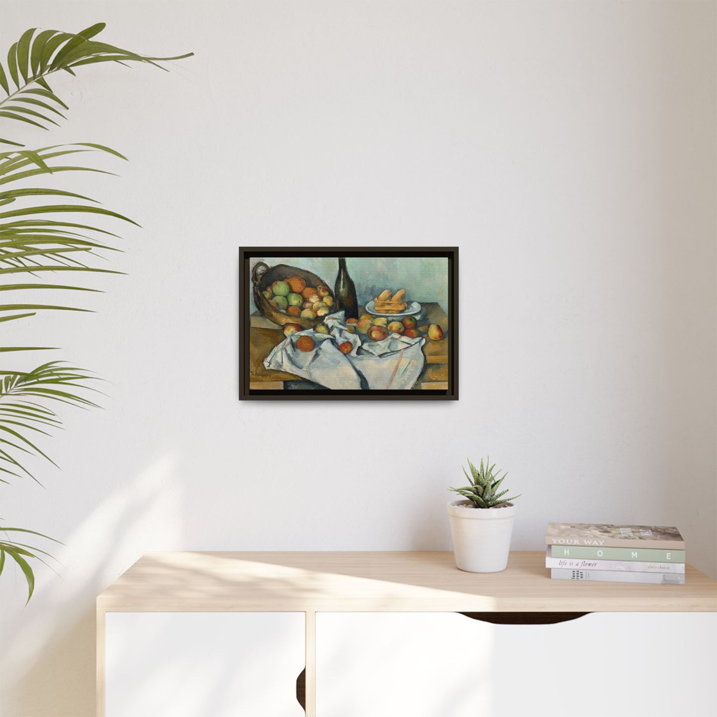 Cézanne, Paul - Basket of Apples (1893) - Matte Canvas, Framed