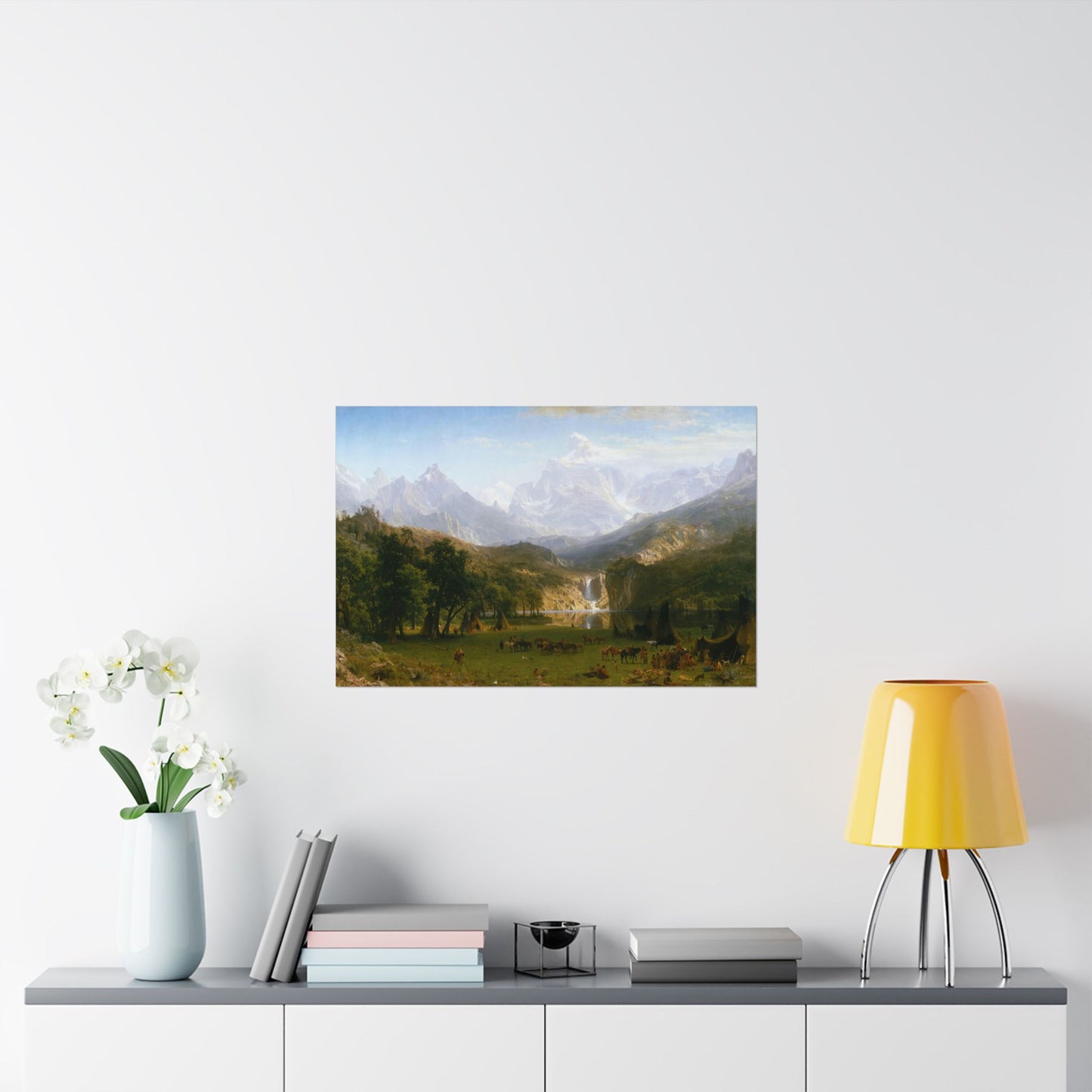 Bierstadt, Albert - The Rocky Mountains, Lander’s Peak (1863) - Satin Posters