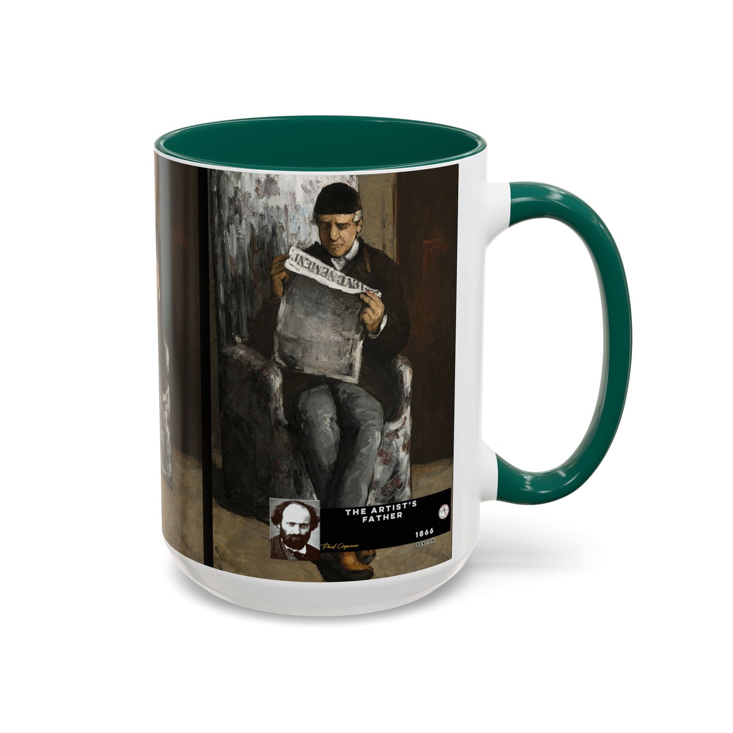 Cézanne, Paul - The Artist’s Father (1866) - Colorful Accent Mugs
