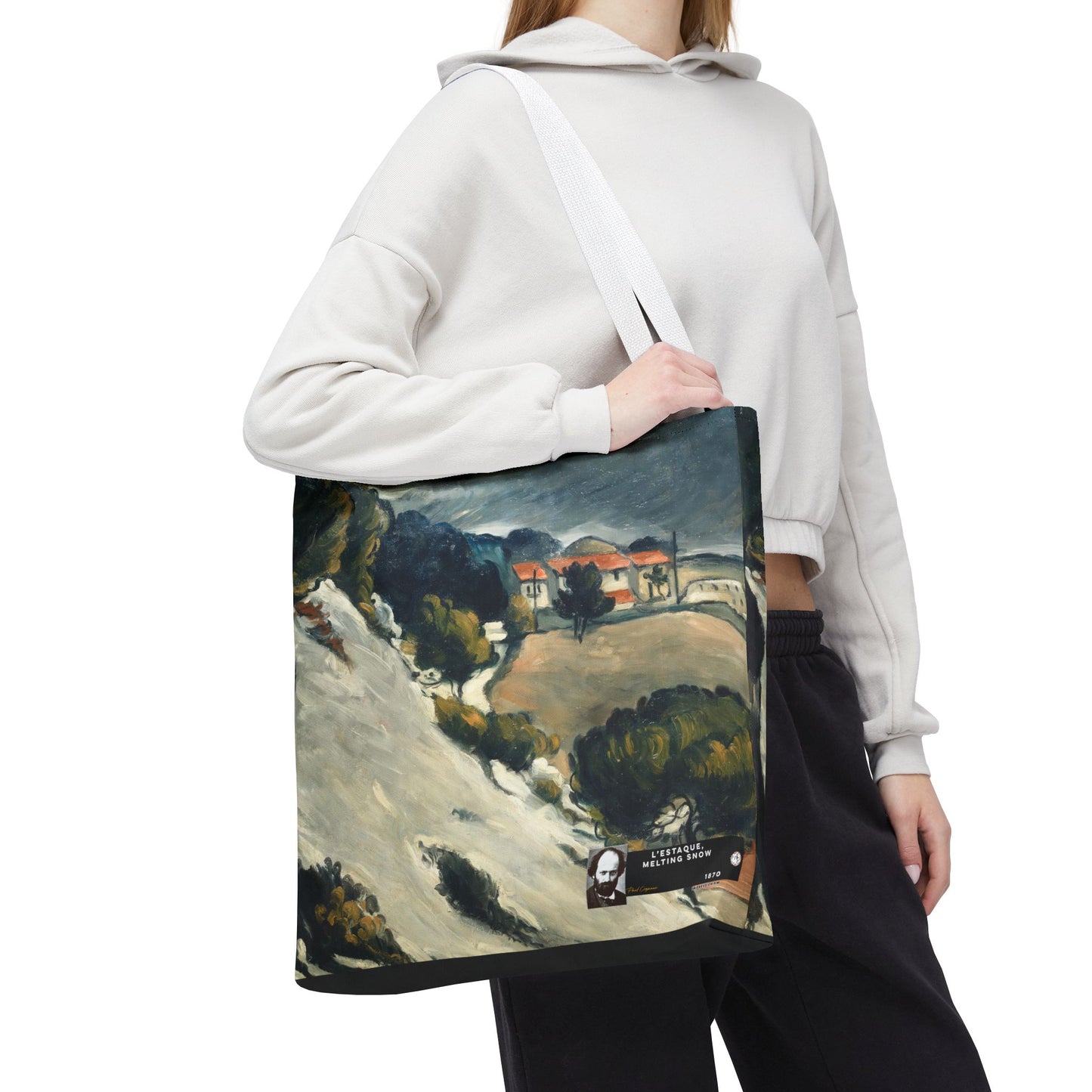 Cézanne, Paul - L’Estaque, Melting Snow (1870) - Tote Bag