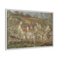 Pissarro, Camille - Red Roofs, Corner of a Village in Winter (1877) - Matte Canvas, Framed