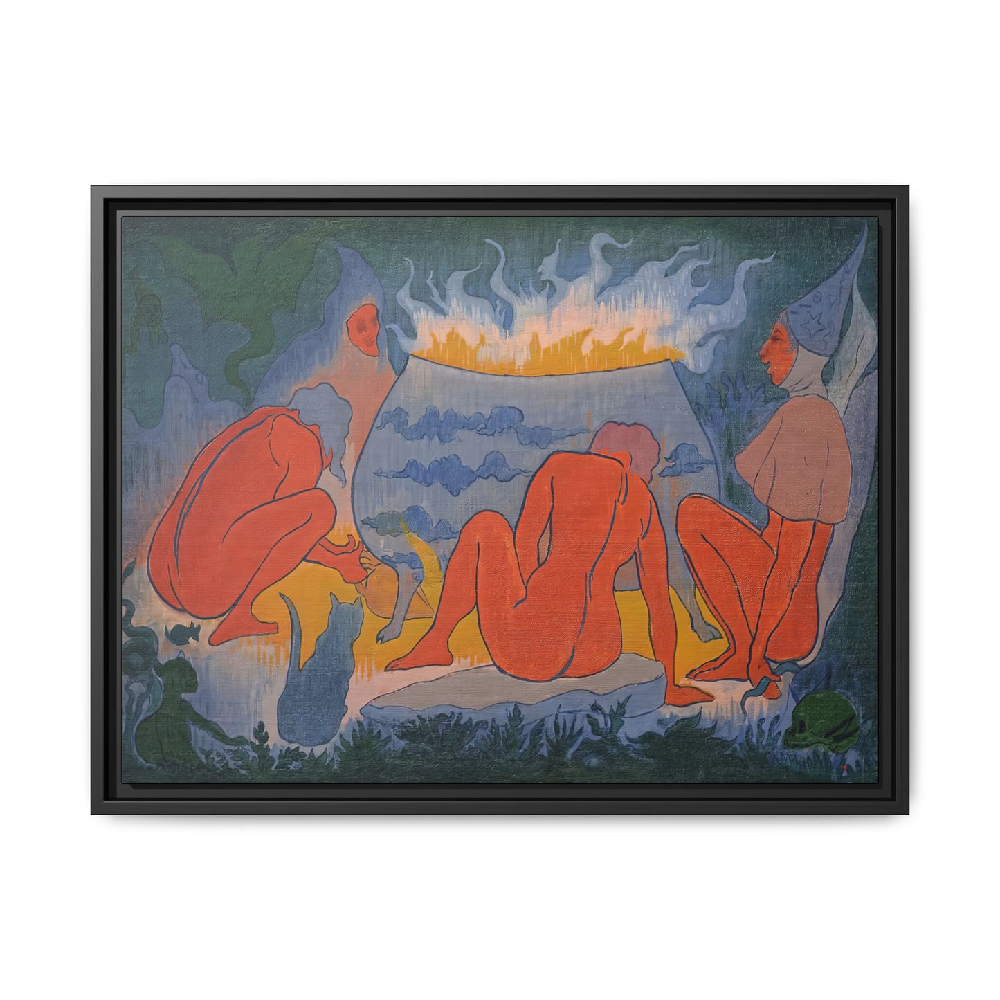 Ranson, Paul - Witches Around the Fire (1891) - Matte Canvas, Framed