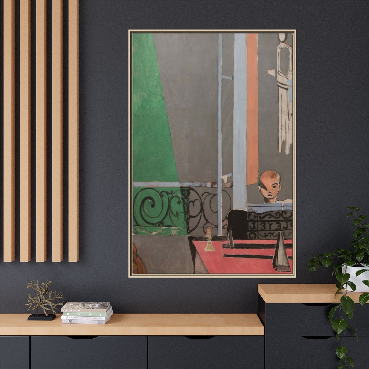 Matisse, Henri - Piano Lesson (1916) - Matte Canvas, Framed