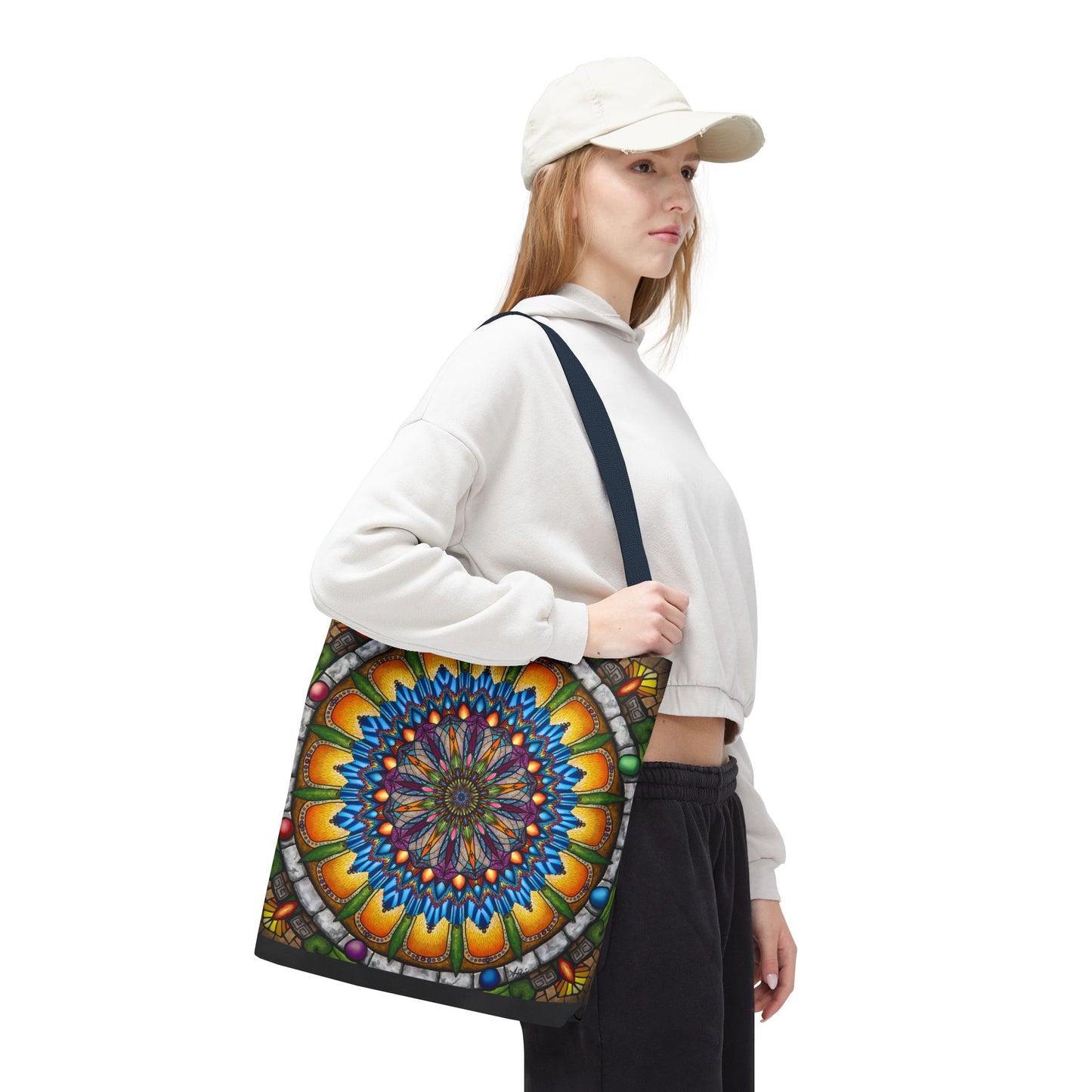 Pacio, Adam - Emerald Arrows Mandala - Tote Bag