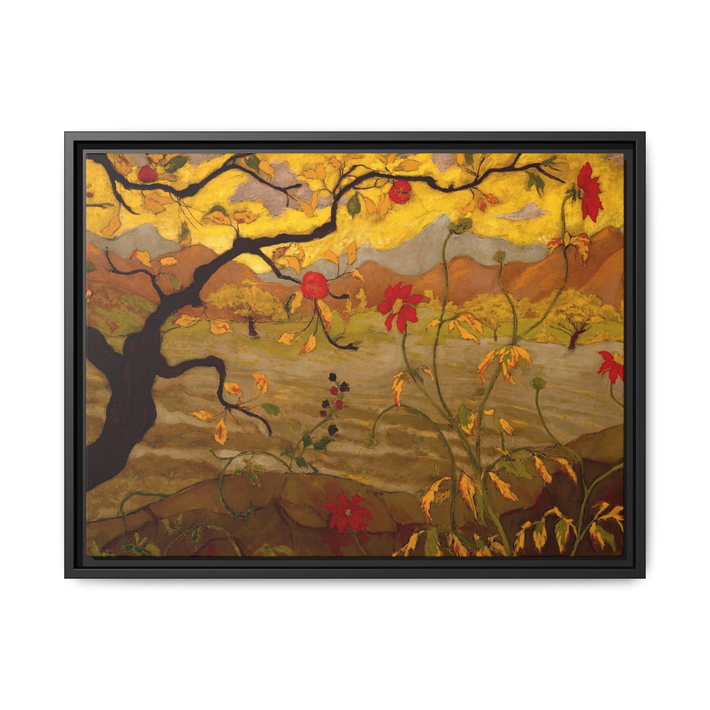 Ranson, Paul - Apple Tree with Red Fruit (1902) - Matte Canvas, Framed