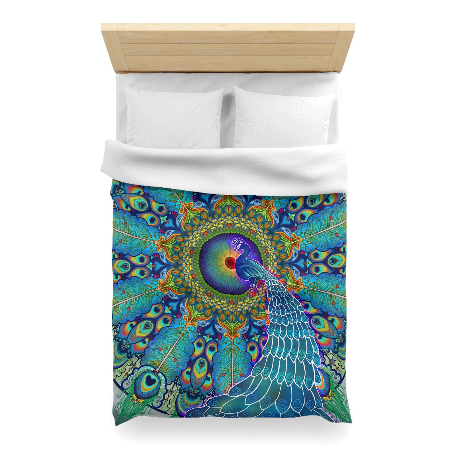 Pacio, Adam - Melek Taus Mandala - Microfiber Duvet Cover