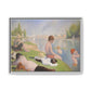 Seurat, Georges - Bathers at Asnières (1884) - Matte Canvas, Framed