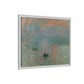 Monet, Claude - Impression, Sunrise (1872) - Matte Canvas, Framed