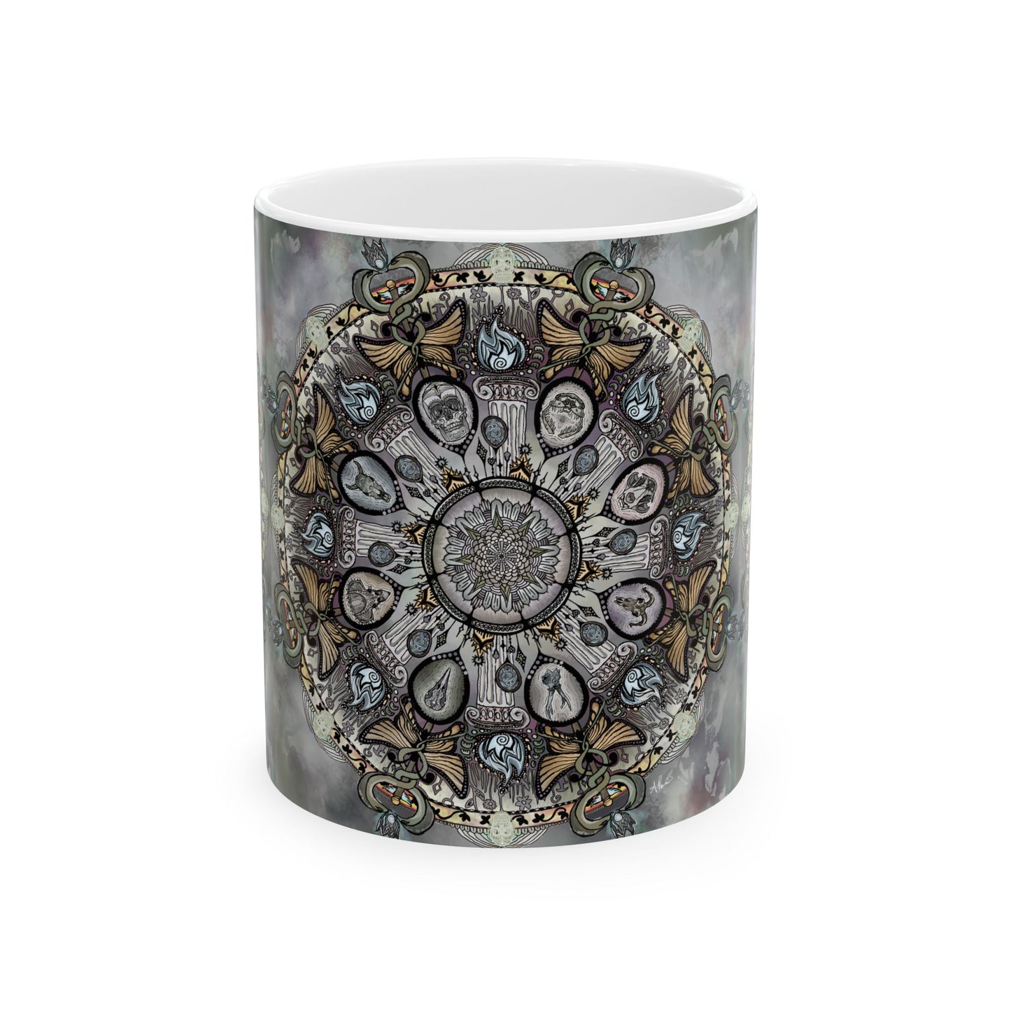 Pacio, Adam - Memento Mori Mandala - Ceramic Mug