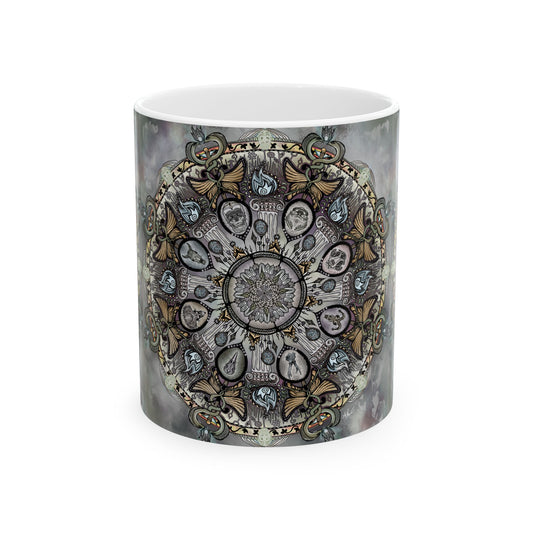 Pacio, Adam - Memento Mori Mandala - Ceramic Mug