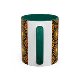 Monarch Butterfly Mandala - Colorful Accent Mugs