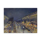 Pissarro, Camille - The Boulevard Montmartre At Night (1897) - Canvas Block, unframed
