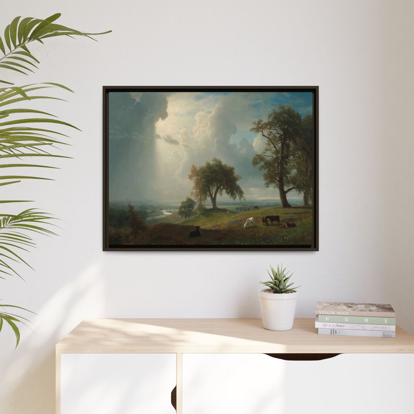 Bierstadt, Albert - California Spring (1875) - Matte Canvas, Framed