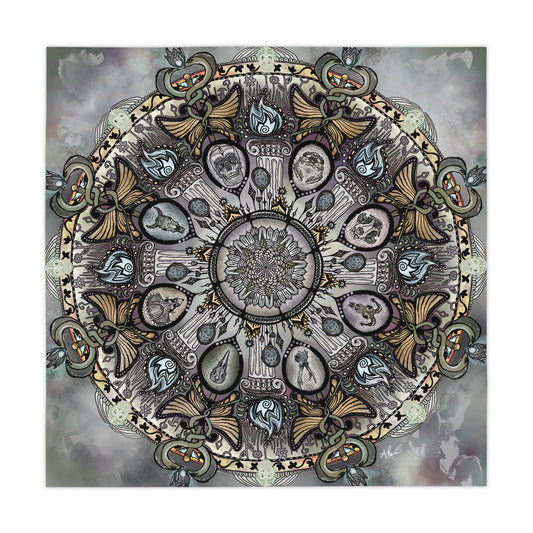Memento Mori Mandala - Tablecloth