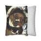Courbet, Gustave - The Desperate Man (1843) - Suede Square Pillowcase