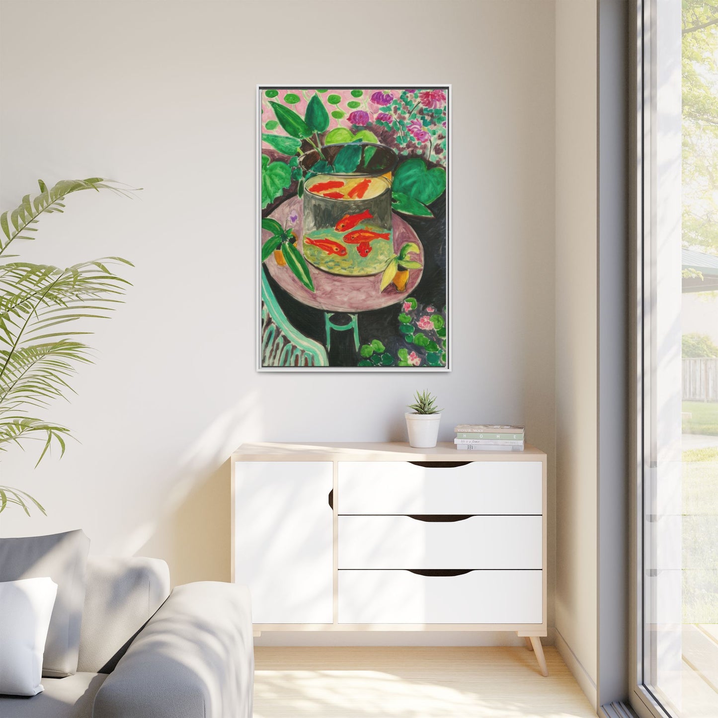 Matisse, Henri - The Goldfish (1912) - Matte Canvas, Framed