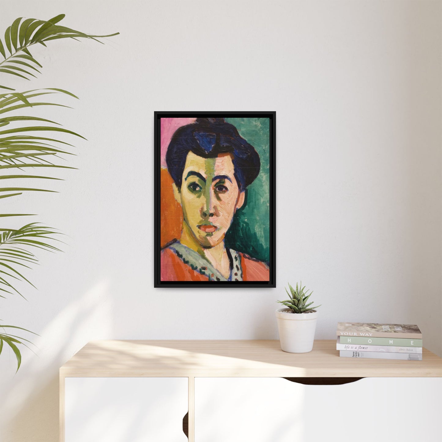 Matisse, Henri - The Green Stripe (1905) - Matte Canvas, Framed