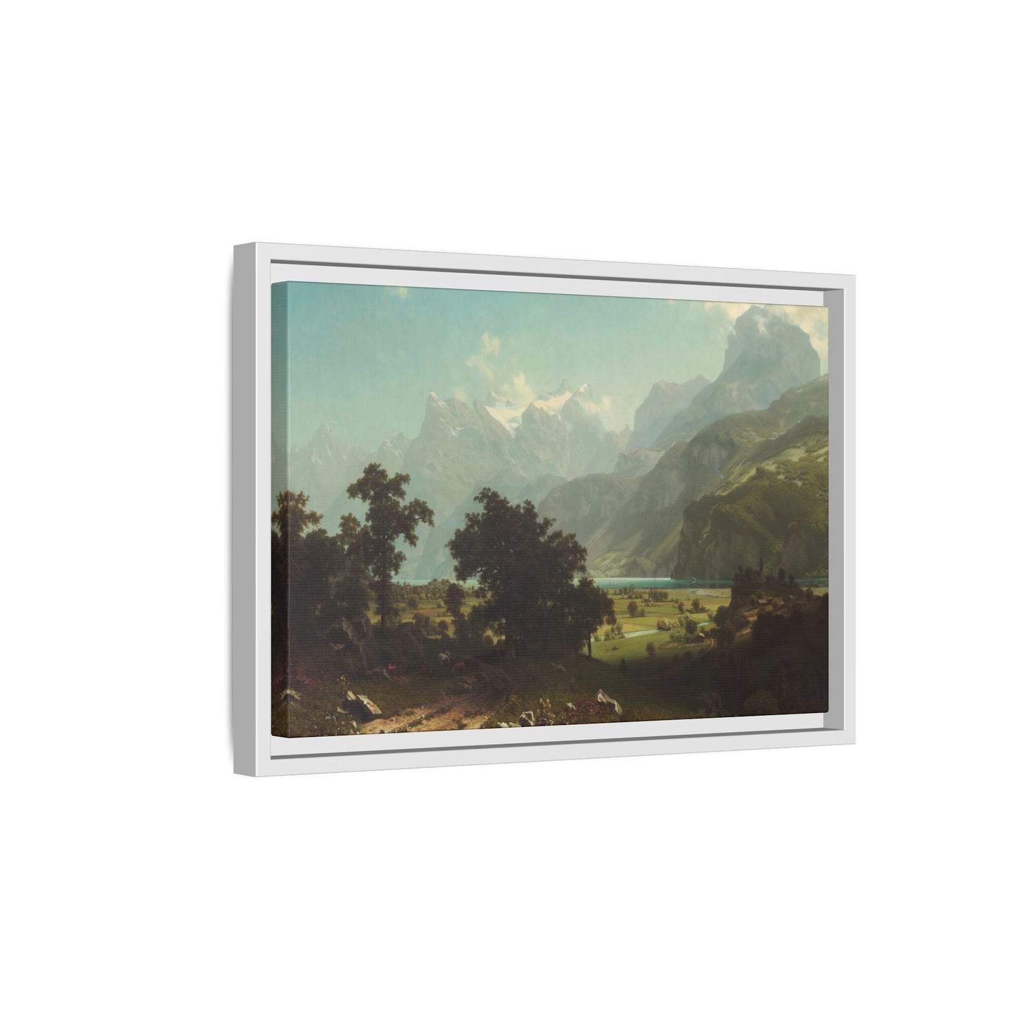 Bierstadt, Albert - Lake Lucerne (1858) - Matte Canvas, Framed