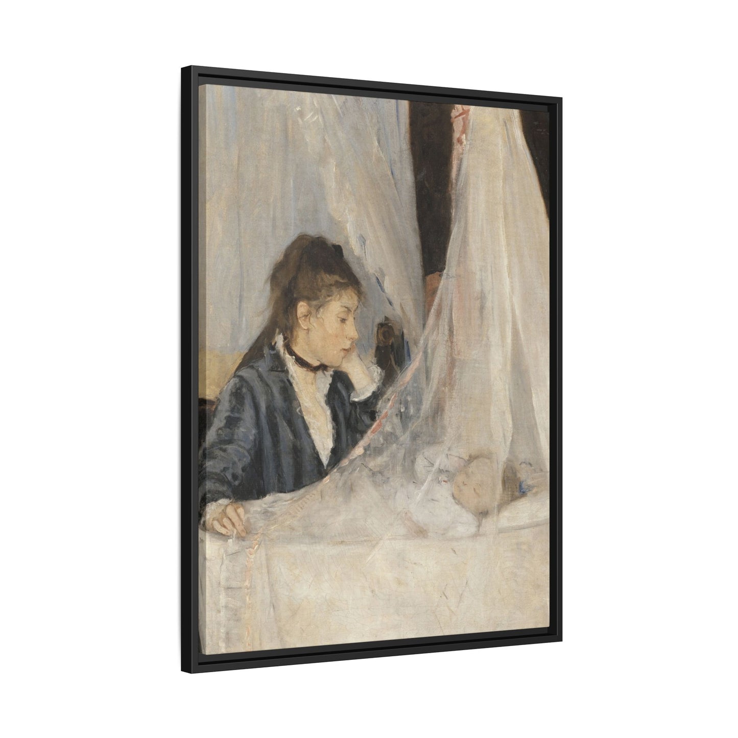 Morisot, Berthe - The Cradle (1872) - Matte Canvas, Framed