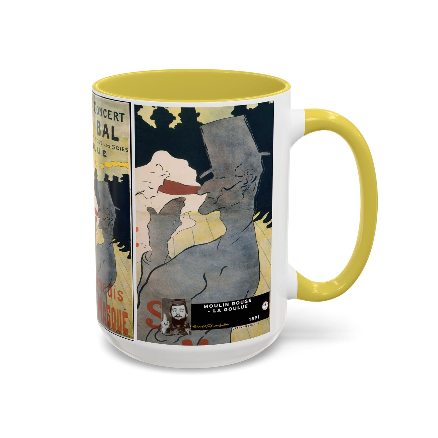 Toulouse-Lautrec, Henri - Moulin Rouge - La Goulue (1891) - Colorful Accent Mugs