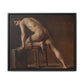 Courbet, Gustave - Study of a Nude Man (1840) - Matte Canvas, Framed