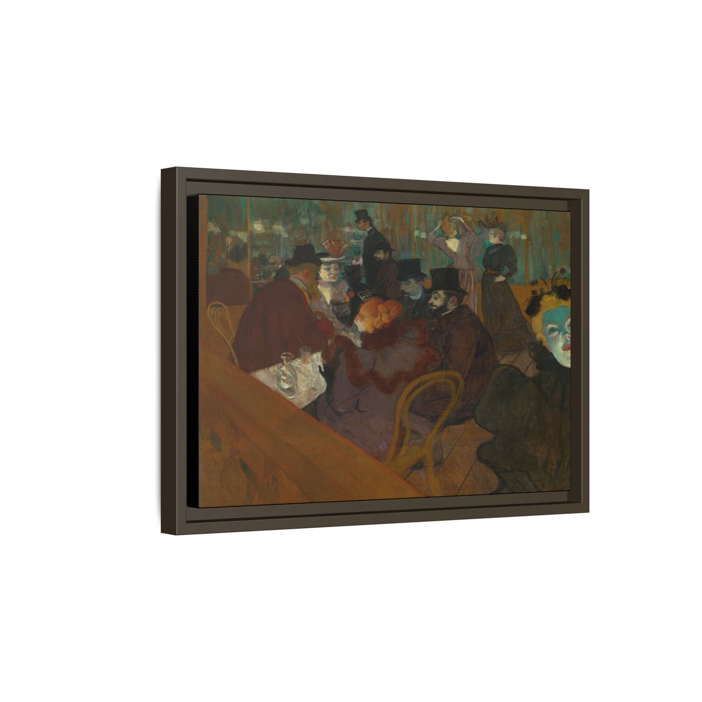 Toulouse-Lautrec, Henri - At the Moulin Rouge (1892) - Matte Canvas, Framed