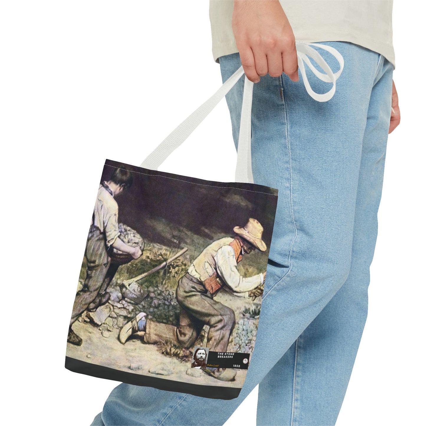 Courbet, Gustave - The Stone Breakers (1850) - Tote Bag