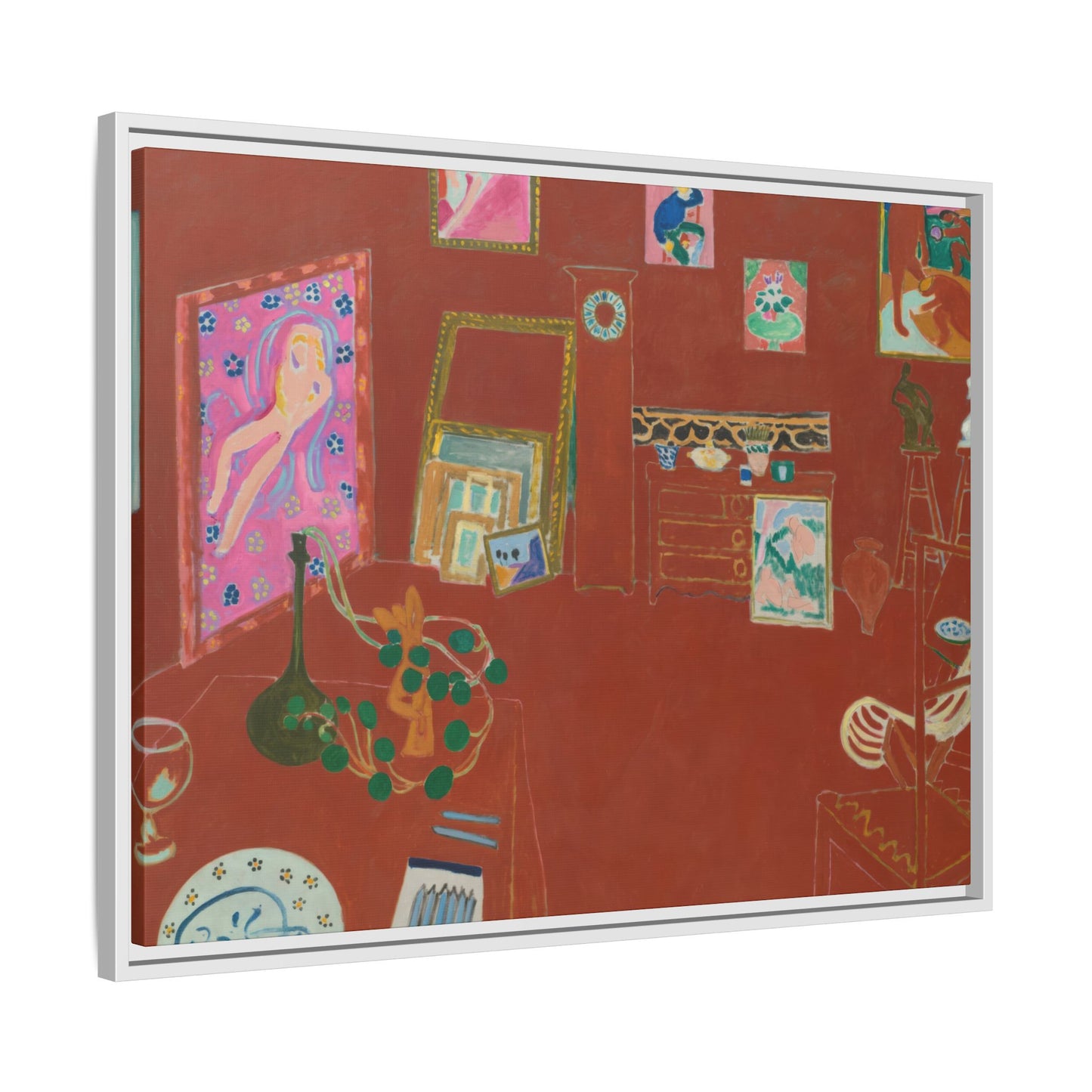 Matisse, Henri - The Red Studio (1911) - Matte Canvas, Framed