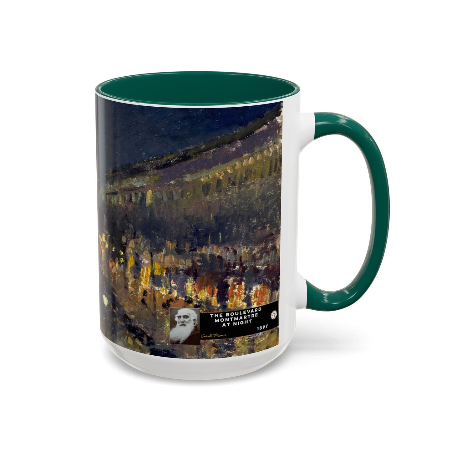 Pissarro, Camille - The Boulevard Montmartre At Night (1897) - Colorful Accent Mugs