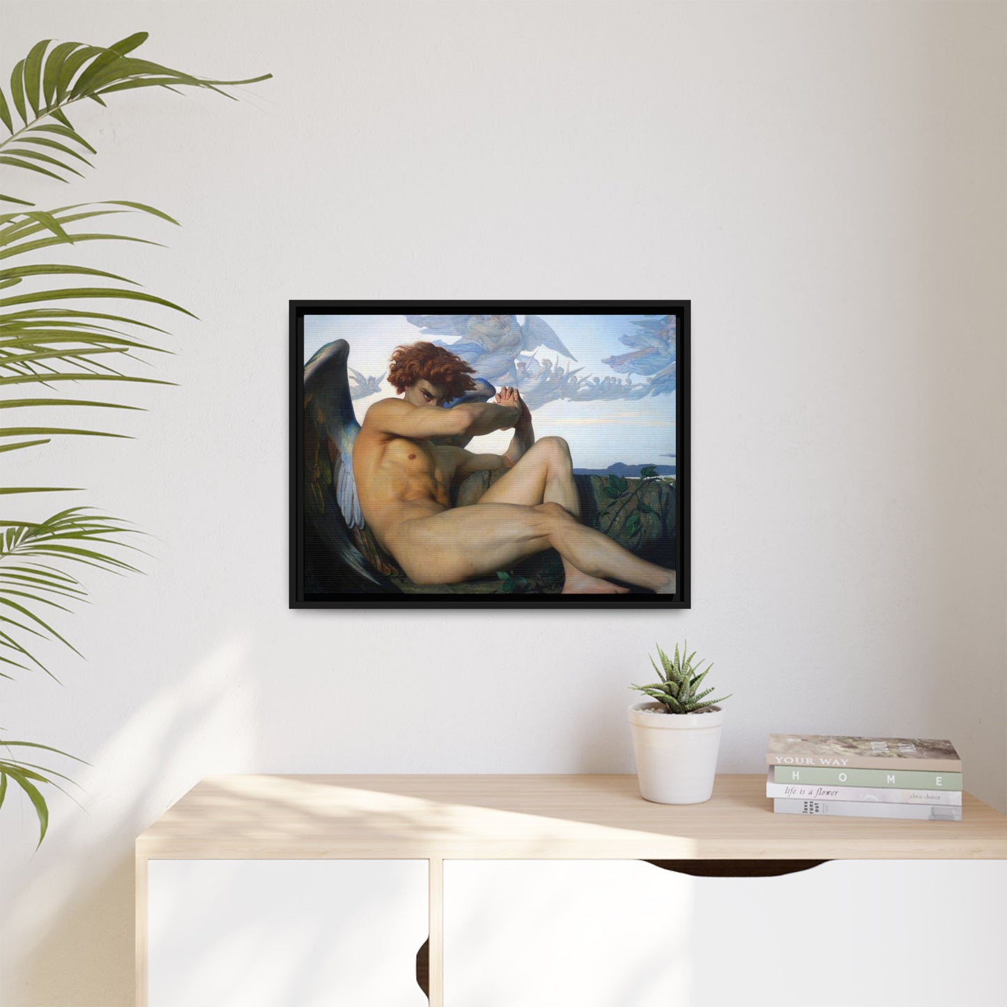 Cabanel, Alexandre - The Fallen Angel (1847) - Matte Canvas, Framed