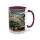 Cézanne, Paul - A Modern Olympia (1874) - Colorful Accent Mugs