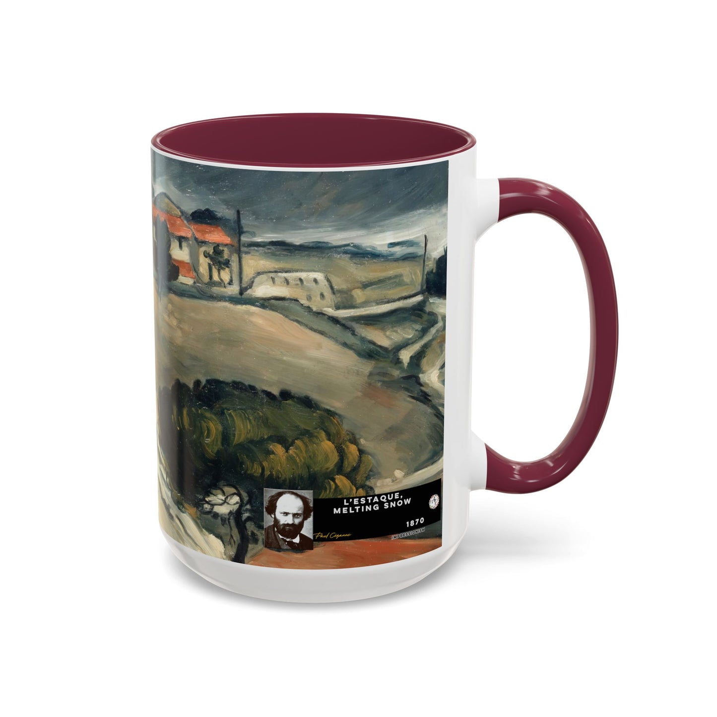 Cézanne, Paul - A Modern Olympia (1874) - Colorful Accent Mugs