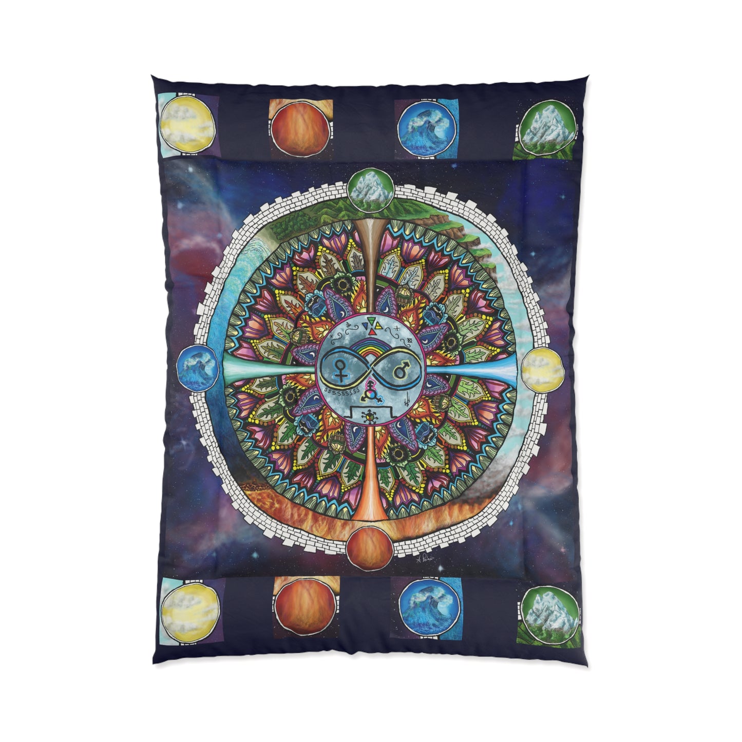 Lunar Rites Mandala - Comforter