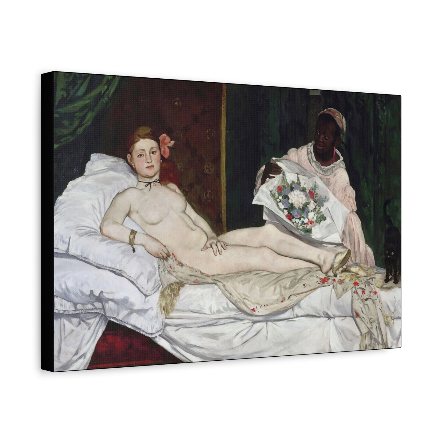 Manet, Édouard - Olympia (1870) - Canvas Block, unframed