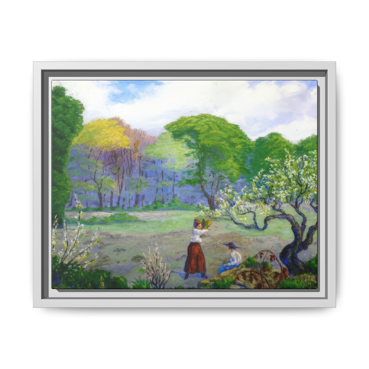 Ranson, Paul - Picking Flowers (1890) - Matte Canvas, Framed
